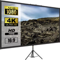 SucceBuy Portable Projector Screen with Stand 16:9 HD 4K 1080P – 150 Inch Indoor Outdoor Home Theater